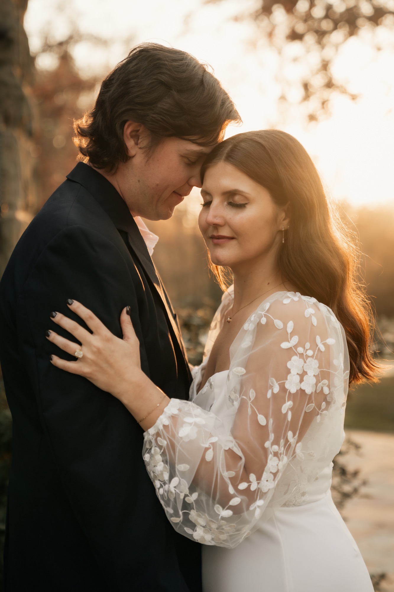 Editorial bridal portrait