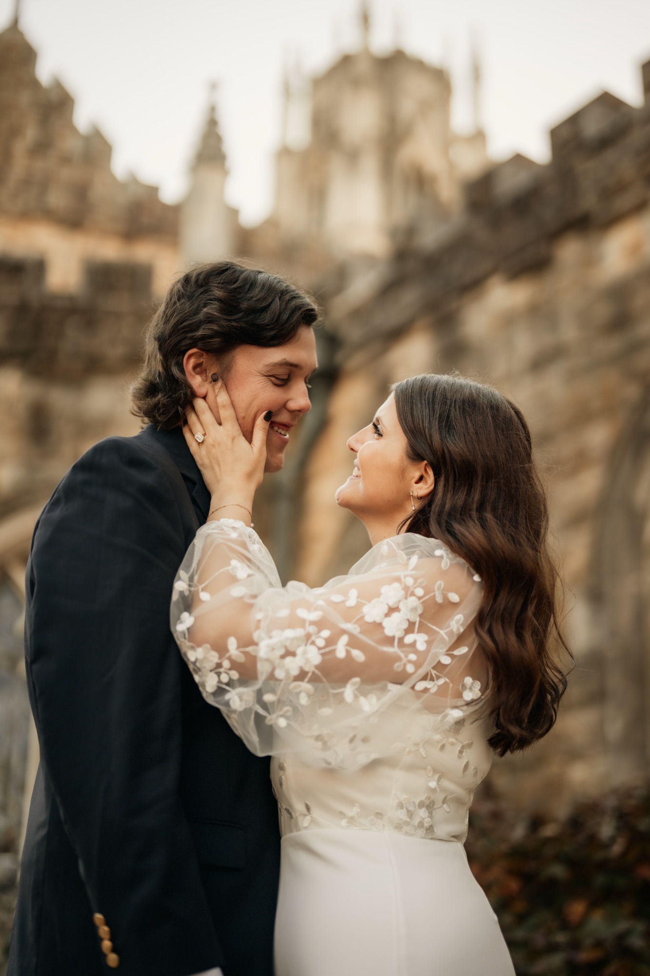 Bride and groom portrait at a Nashville wedding