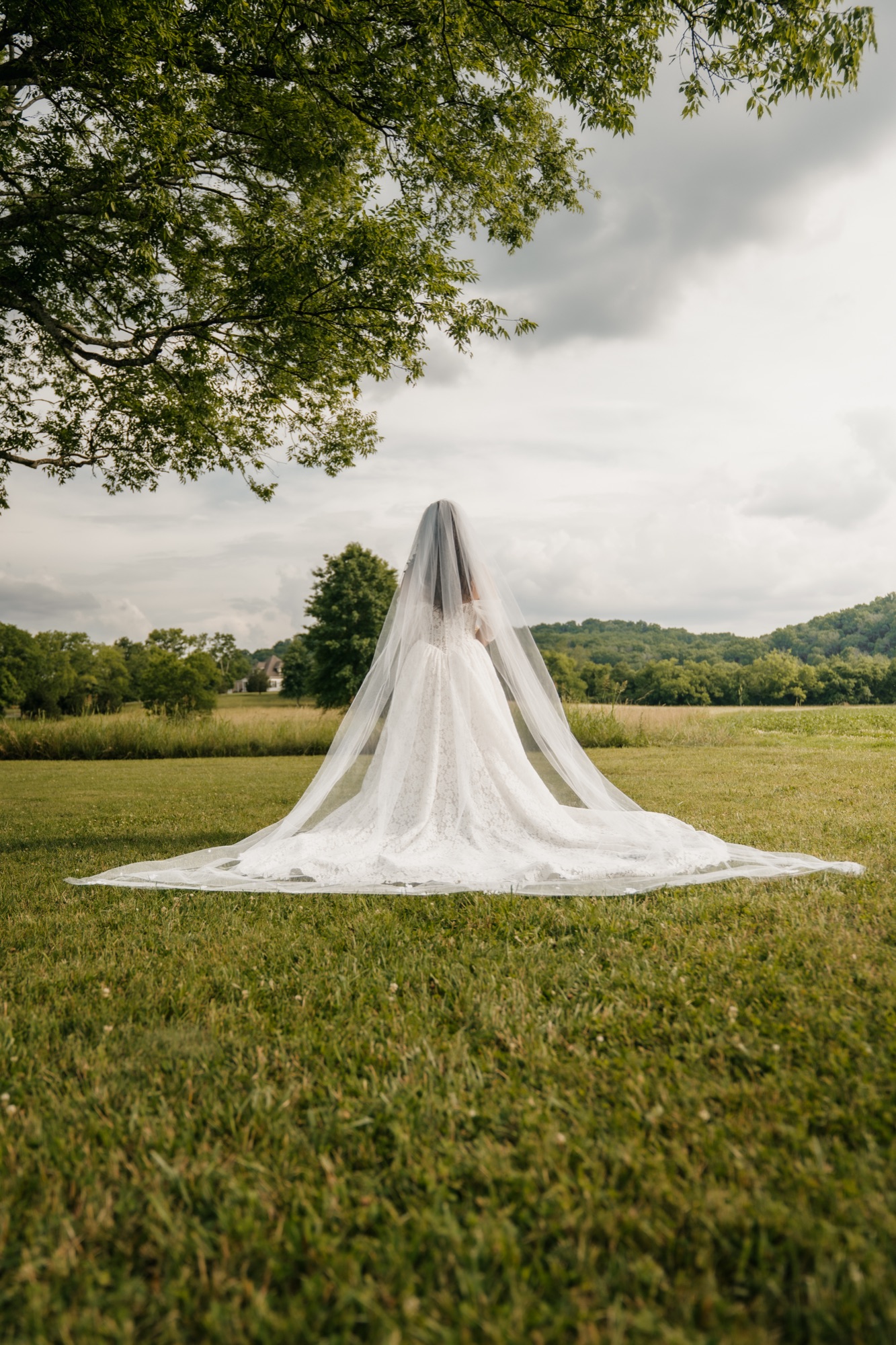 Candid wedding day moment