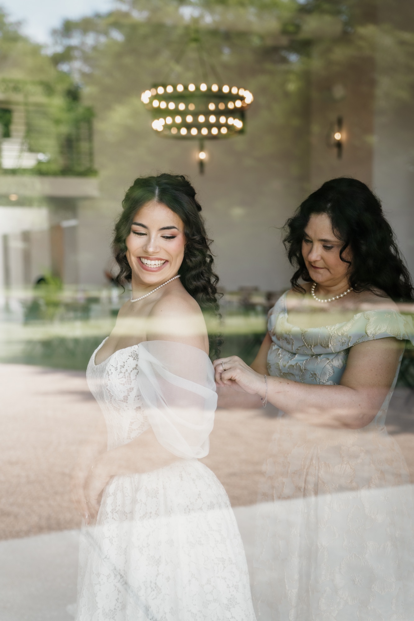 Intimate wedding moment